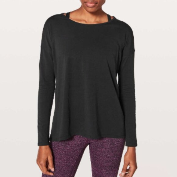 Hayden Black Back Into It Long Sleeve Shirt SZ MEDIUM - NEW! - Picture 2 of 9